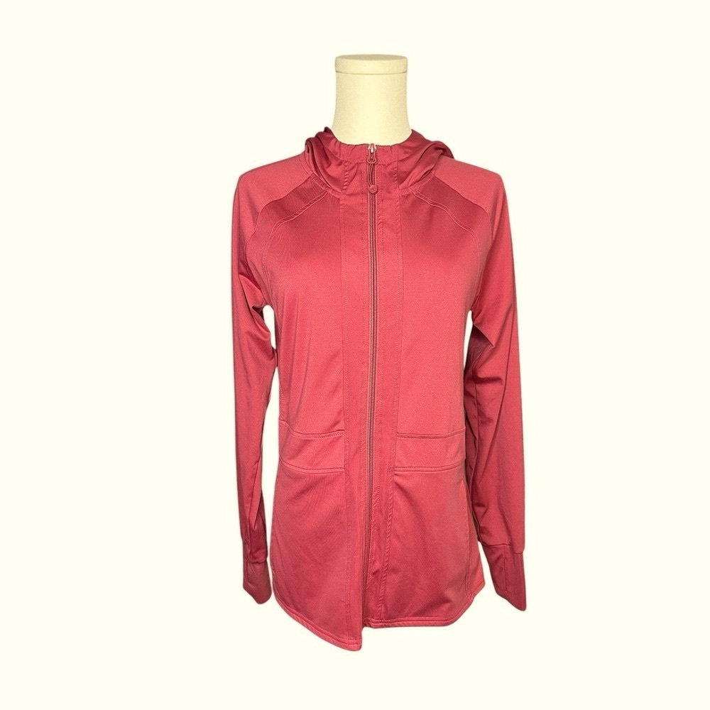 ~ RBX Active Women's Lightweight Hoodie...Pink Zip-Up Hoodie Size Medium
